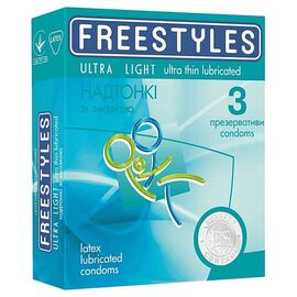 Надтонкі Freestyles Ultra Light 3 шт, Кількість в упаковці: 3 шт, Поверхня: Надтонкі
