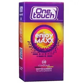 One touch Enjoy MAXX - ребристо-точкові 12 шт