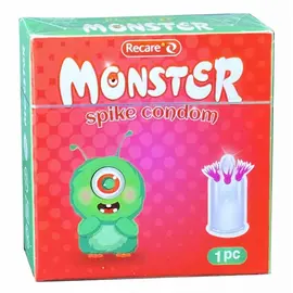 Презерватив з вусиками Recare Monster Raspberry Zee, Модель: Monster Raspberry Zee