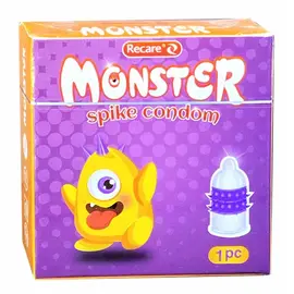 Презерватив з вусиками Recare Monster Violet Boo, Модель: Monster Violet Boo