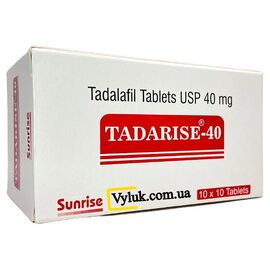 Tadarise 40 мг - для еректильної дисфункції, Дозування: 40 мг