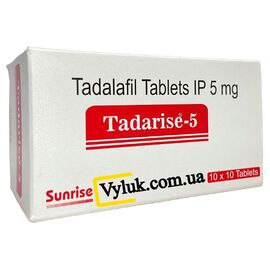 Tadarise 5 мг - для еректильної дисфункції, Дозування: 5 мг