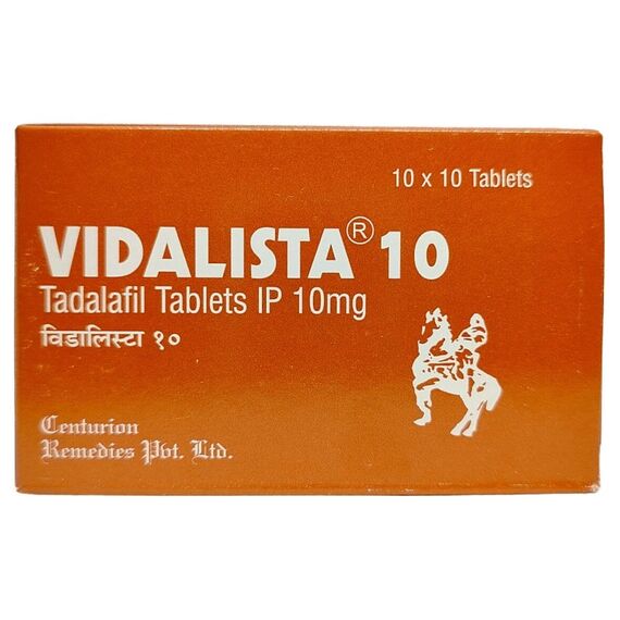 Vidalista 10 мг - для еректильної дисфункції ➤ Сіаліс (Тадалафіл) ➤ 10 пігулок, Дозування: 10 мг, фото 2