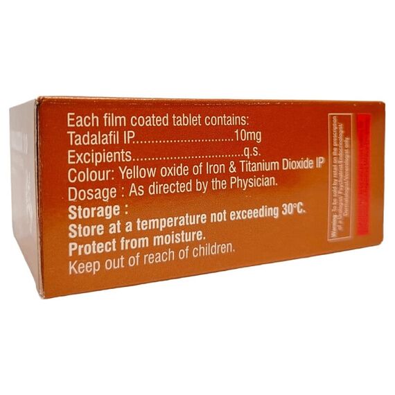 Vidalista 10 мг - для еректильної дисфункції ➤ Сіаліс (Тадалафіл) ➤ 10 пігулок, Дозування: 10 мг, фото 3