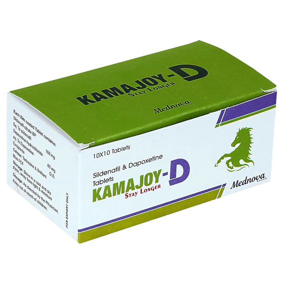 Kamajoy D (Силденафіл 100 мг + Дапоксетин 60 мг) ➤ потужна ерекція + пролонгація