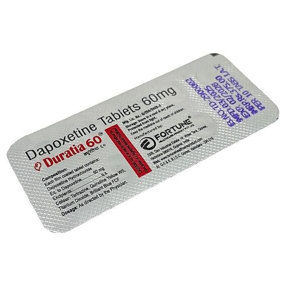 Дапоксетин 60 мг - контроль над еякуляцією ➤ 10 пігулок, Дозування: 60 мг, фото 3