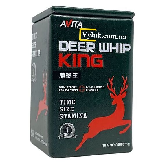 Deep Whip King (Королівський олень) - для потенції та ерекції ➤ 10 пігулок, фото 4