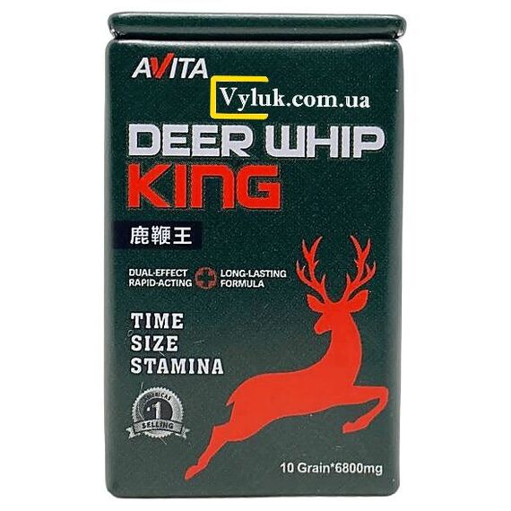 Deep Whip King (Королівський олень) - для потенції та ерекції ➤ 10 пігулок, фото 2
