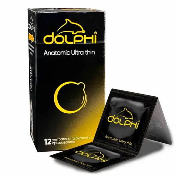 Презервативи Dolphi Anatomic Ultra Thin 12 шт ➤ Ароматизовані, Кількість в упаковці: 12 шт, Поверхня: Надтонкі, фото 2