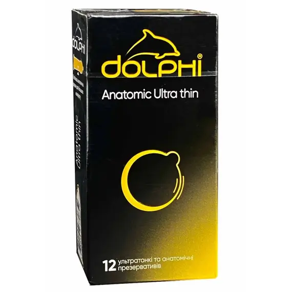 Презервативи Dolphi Anatomic Ultra Thin 12 шт ➤ Ароматизовані, Кількість в упаковці: 12 шт, Поверхня: Надтонкі