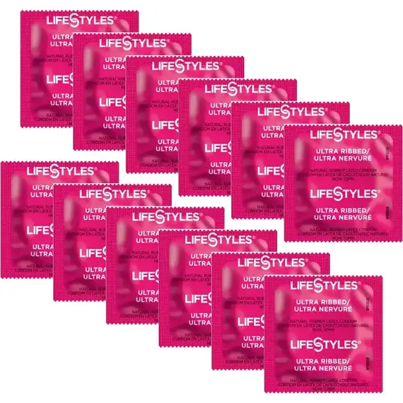 Ребристі презервативи FREESTYLES Ribbed 0.06 мм, 12 шт, Кількість в упаковці: 12 шт, Поверхня: Ребристі, фото 4