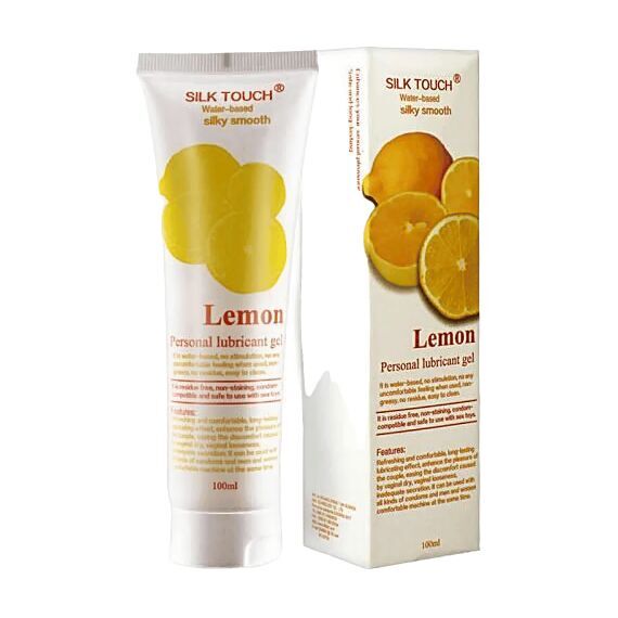 Лимонний вагінальний лубрикант Silk Touch на водній основі, Аромат: Лимон, фото 2