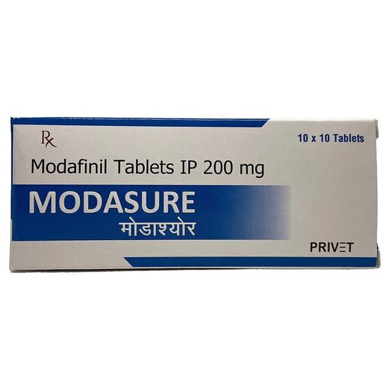Модафініл Modasure 200 мг - для концентрації та бадьорості, фото 2