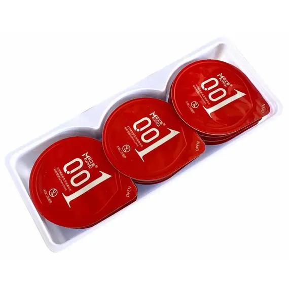 Презервативи Ультратонкі Muaisi 001 Red 12 шт ➤ Без запаху, фото 3