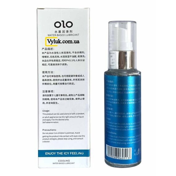 Лубрикант OLO Cooling ᐉ 60 мл ᐉ Охолоджуючий з ментолом, Властивості: Продовжуюча, фото 3