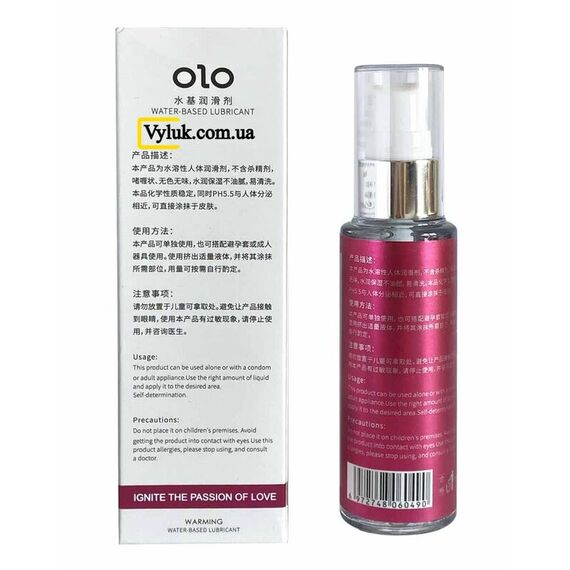ᐉ Розігріваюча інтим-змазка OLO Warming 60 мл ᐉ тепло та пристрасть, Властивості: Збуджуюча, фото 3