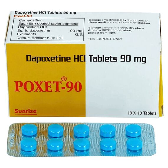 Poxet 90 мг - пролонгатор для продовження статтевого акту ➤ 10 пігулок, Дозування: 90 мг