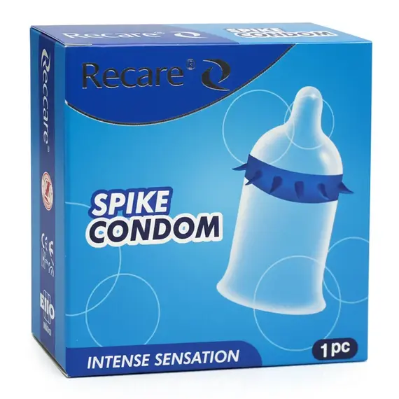 Презерватив з вусиками Recare Intense Blue ➤ 1 шт, Модель: Intense Blue