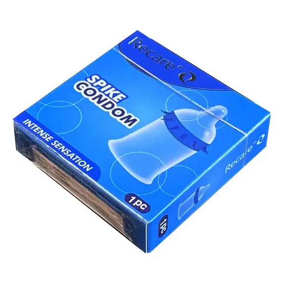 Презерватив з вусиками Recare Intense Blue ➤ 1 шт, Модель: Intense Blue, фото 2