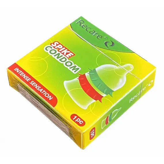 Презерватив з вусиками Recare Intense Green ➤ 1 шт, Модель: Intense Green, фото 2