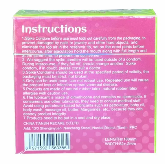 Презерватив з вусиками Recare Monster Rosie Zib ➤ 1 шт, Модель: Monster Rosie Zib, фото 3