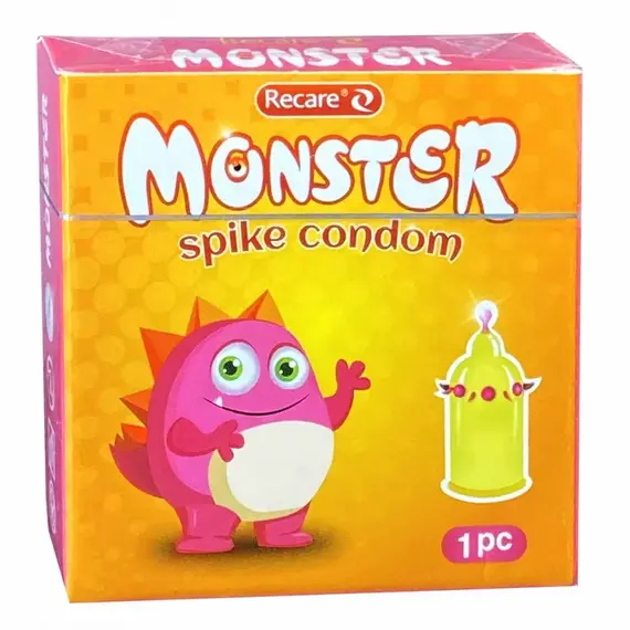 Презерватив з вусиками Recare Monster Yellowy Snick ➤ 1 шт, Модель: Monster Yellowy Snick