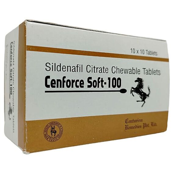 Cenforce Soft (Ценфорс Софт) 100 мг - препарат для потенції ➤ Віагра (Силденафіл) ➤ 10 пігулок