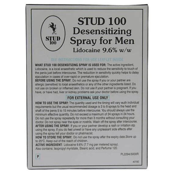 Stud (Студ) 100 спрей-пролонгатор для чоловіків ➤ 12 мл, фото 4