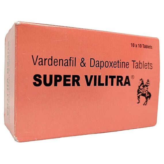 Super Vilitra (Варденафіл 20 мг + Дапоксетин 60 мг) - потужна ерекція + продовження сексу