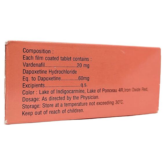 Super Vilitra (Варденафіл 20 мг + Дапоксетин 60 мг) - потужна ерекція + продовження сексу, фото 3 Super Vilitra (Варденафіл 20 мг + Дапоксетин 60 мг) - потужна ерекція + продовження сексу, фото 3