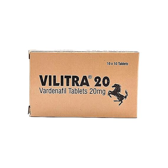 Vilitra 20 мг - для еректильної дисфункції (Варденафіл) ➤ 10 пігулок, Дозування: 20 мг