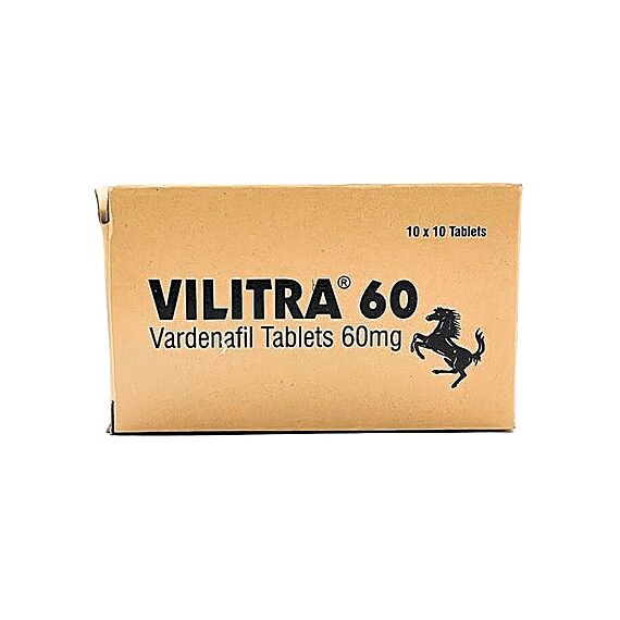 Vilitra 60 мг - для еректильної дисфункції (Варденафіл) ➤ 10 пігулок, Дозування: 60 мг