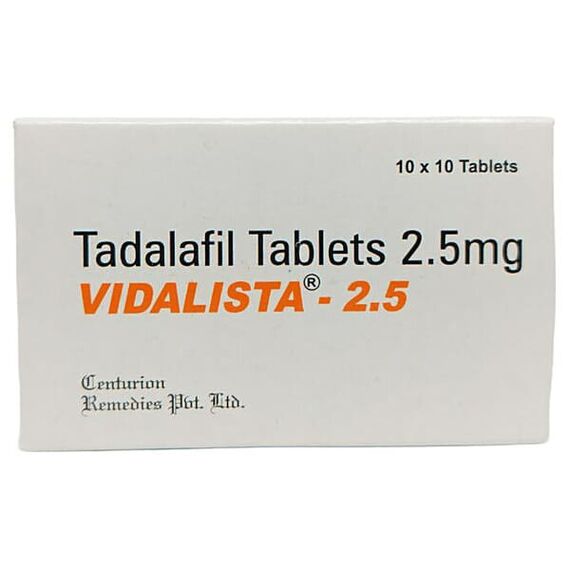 Vidalista 2.5 мг - для еректильної дисфункції ➤ Сіаліс (Тадалафіл) ➤ 10 пігулок, Дозування: 2,5 мг, фото 2 Vidalista 2.5 мг - для еректильної дисфункції ➤ Сіаліс (Тадалафіл) ➤ 10 пігулок, Дозування: 2,5 мг, фото 2
