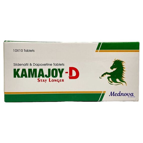 Kamajoy D (Силденафіл 100 мг + Дапоксетин 60 мг) ➤ потужна ерекція + пролонгація, фото 4