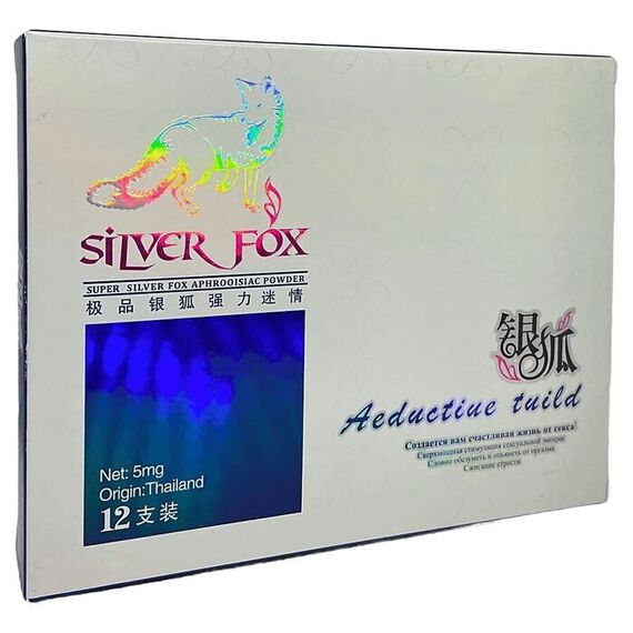 Silver Fox (Срібна Лиса) - збуджуючі краплі для жінок ➤ 12 стіків