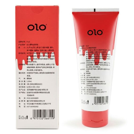 Вишневий вагінально - оральний лубрикант OLO - 120 мл, Аромат: Вишня, фото 2