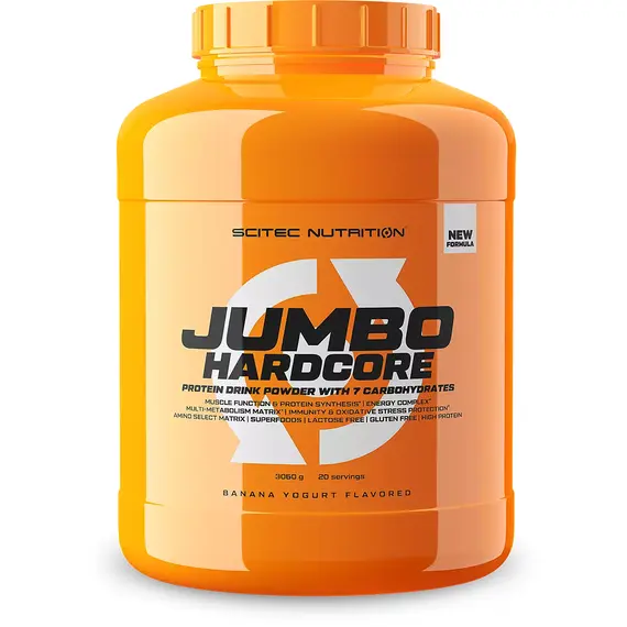 Jumbo Hardcore Scitec Nutrition ➤ 3,060 кг (20 порцій) ➤ Білий шоколад, Смак: Білий шоколад, Фасовка: 3,060 кг (20 порцій)