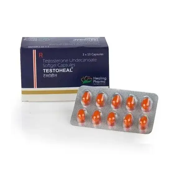 Андріол Testoheal (Тестогель) 40 мг ➤ 30 капсул (30 порцій), фото 2 Андріол Testoheal (Тестогель) 40 мг ➤ 30 капсул (30 порцій), фото 2