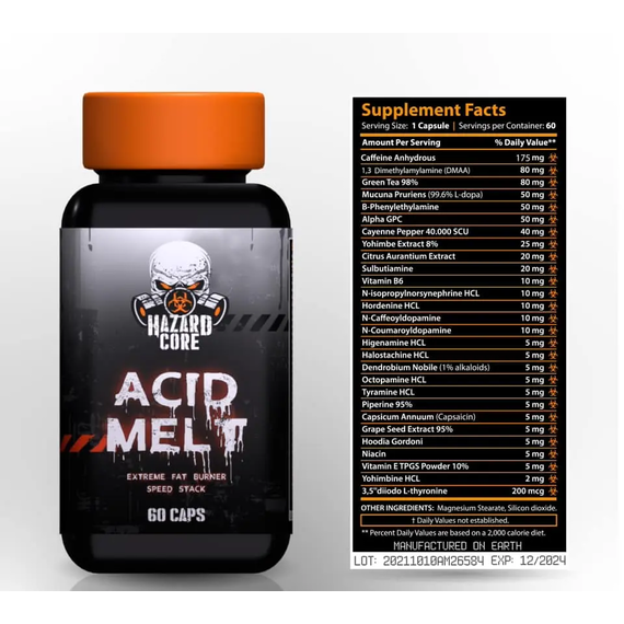 Hazard Core Acid Melt ➤ 60 капсул (60 порцій)