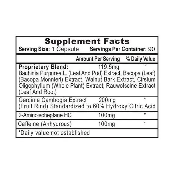 Hi-Tech Pharmaceuticals HydroxyElite ➤ 90 капсул (90 порцій), фото 2