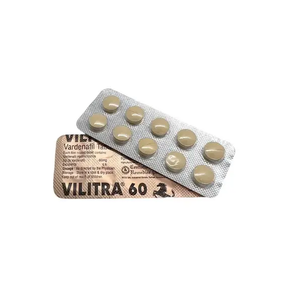 Vilitra 60 мг - для еректильної дисфункції (Варденафіл) ➤ 10 пігулок, Дозування: 60 мг, фото 6