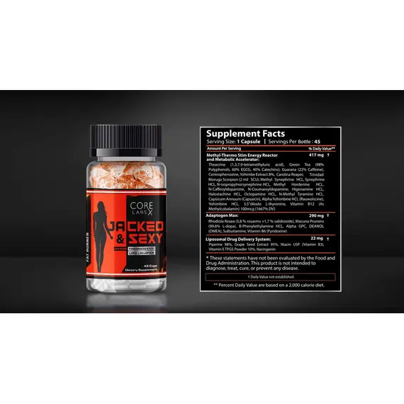Core Labs X Jacked & Sexy ➤ 45 капсул (45 порцій), фото 2 Core Labs X Jacked & Sexy ➤ 45 капсул (45 порцій), фото 2