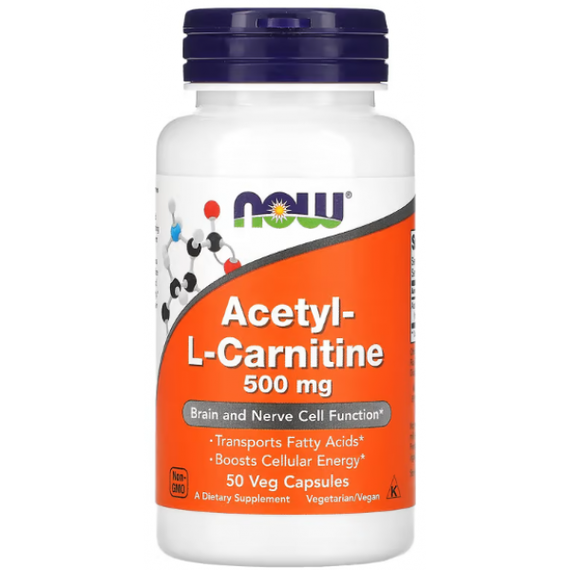 Acetyl L-Carnitine 500 мг веган капс ➤ 100 капсул(50 порцій)
