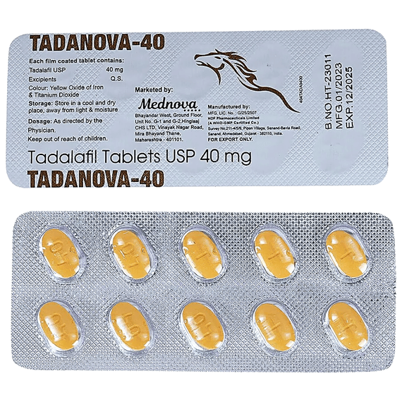 Tadanova 40 мг - для еректильної дисфункції ➤ Сіаліс (Тадалафіл) ➤ 10 пігулок, Дозування: 40 мг, фото 4 Tadanova 40 мг - для еректильної дисфункції ➤ Сіаліс (Тадалафіл) ➤ 10 пігулок, Дозування: 40 мг, фото 4