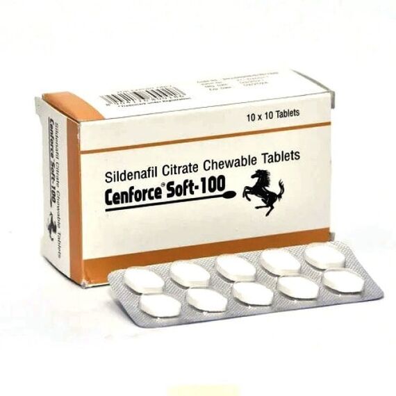 Cenforce Soft (Ценфорс Софт) 100 мг - препарат для потенції ➤ Віагра (Силденафіл) ➤ 10 пігулок