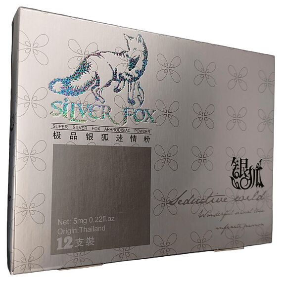 Silver Fox (Срібна Лиса) - збуджуючий порошок для жінок ➤ 1 шт (тестер), Фасовка: 1 шт (тестер), фото 2