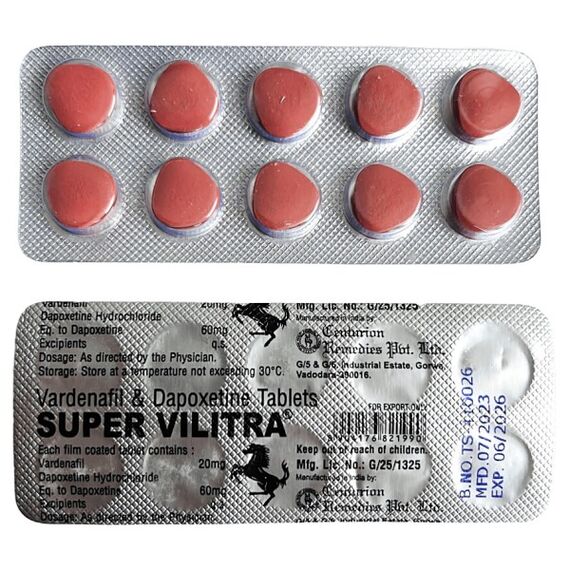 Super Vilitra (Варденафіл 20 мг + Дапоксетин 60 мг) - потужна ерекція + продовження сексу, фото 5 Super Vilitra (Варденафіл 20 мг + Дапоксетин 60 мг) - потужна ерекція + продовження сексу, фото 5